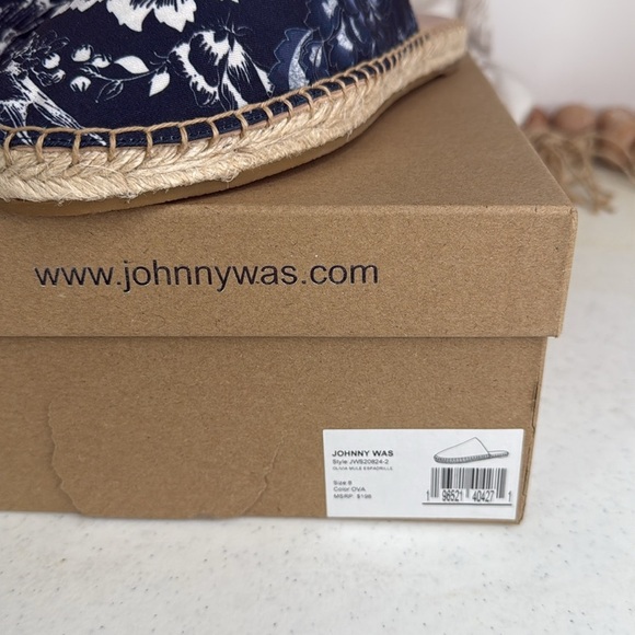 JOHNNY WAS Olivia Mule Espadrille Flats olivia print Sz 8 - Picture 8 of 10